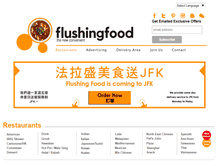Tablet Screenshot of flushingfood.com